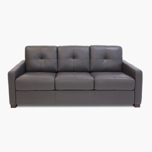 Italia Charcoal Leather Queen Sleeper